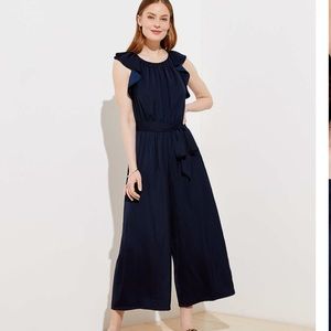 NWT LOFT Plus Navy Jumpsuit, size 16